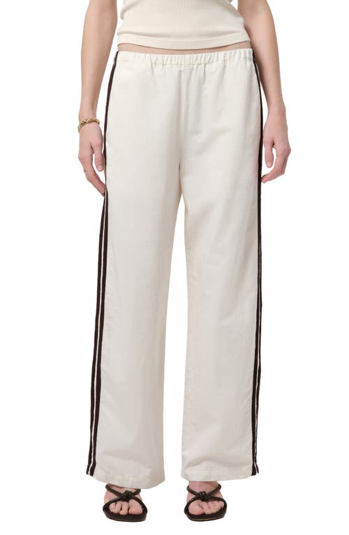 Citizens of Humanity Citizens of Humanity Aurora Side Stripe Cotton & Linen Track Pants
