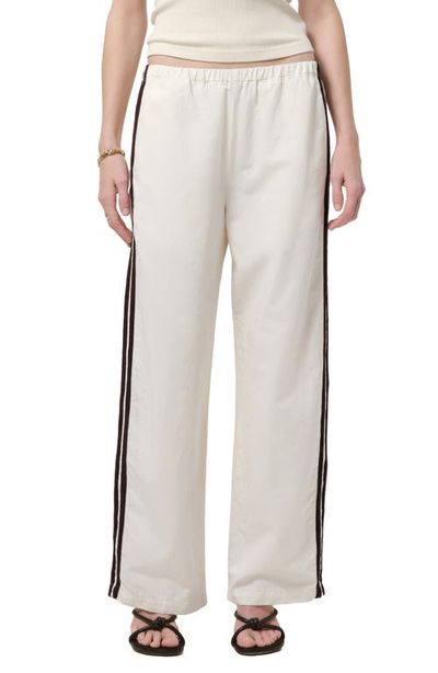 Citizens of Humanity Citizens of Humanity Aurora Side Stripe Cotton & Linen Track Pants
