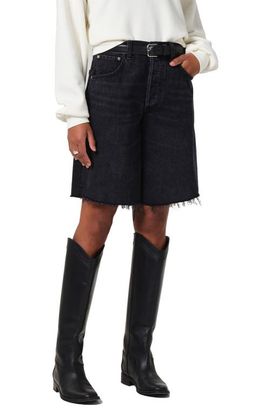 Citizens of Humanity Citizens of Humanity Ayla Distressed High Waist Cutoff Denim Bermuda Shorts