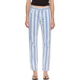 Citizens of Humanity Citizens of Humanity Blue & White Anissa Straight Leg Jeans