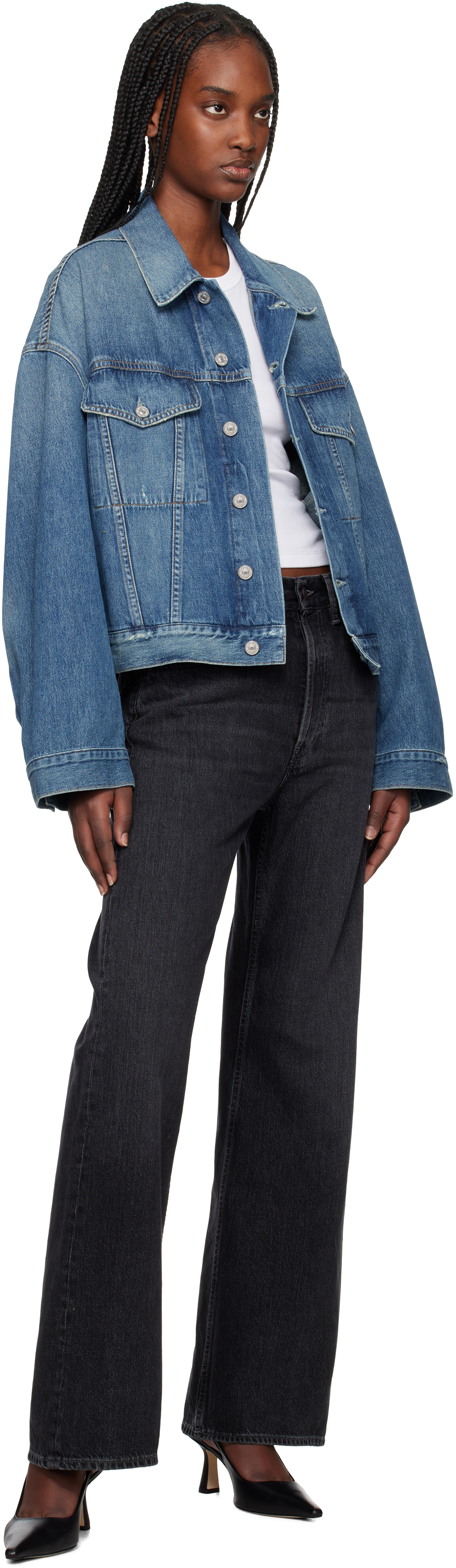 Citizens of Humanity - Blue Quira Puff Denim Jacket
