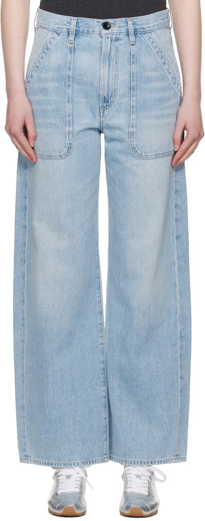 Citizens of Humanity Citizens of Humanity Blue Wide Ayla Cargo Jeans