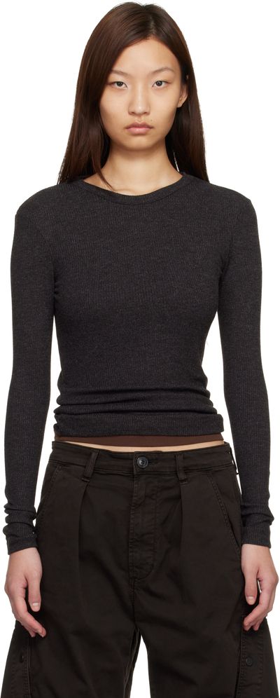 Citizens of Humanity Citizens of Humanity Brown Bina Crewneck T-shirt