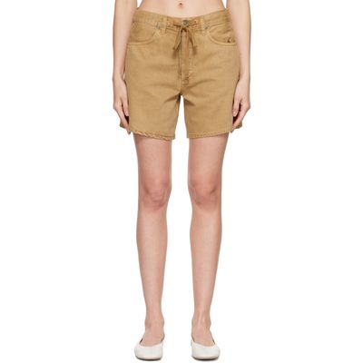 Citizens of Humanity Citizens of Humanity Brown Brynn Drawstring Denim Shorts
