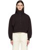 Citizens of Humanity Citizens of Humanity Brown Mirelle Funnel Neck Polo - 1