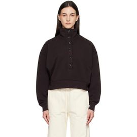 Citizens of Humanity Citizens of Humanity Brown Mirelle Funnel Neck Polo