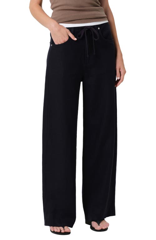 Citizens of Humanity Citizens of Humanity Brynn Drawstring Waist Wide Leg Linen Pants