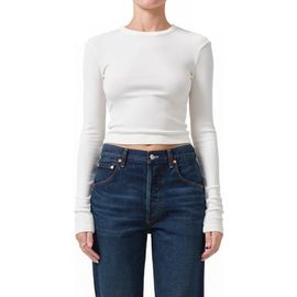 Citizens of Humanity Citizens of Humanity Faena Crop Crewneck Top