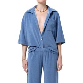 Citizens of Humanity Citizens of Humanity Francis Cotton Blend French Terry Button-Up Shirt