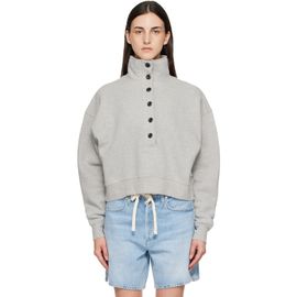 Citizens of Humanity Citizens of Humanity Gray Mirelle Funnel Neck Polo