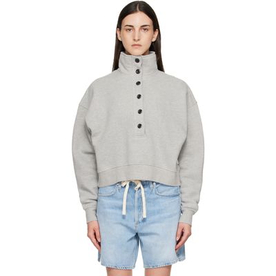 Citizens of Humanity Citizens of Humanity Gray Mirelle Funnel Neck Polo