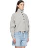 Citizens of Humanity Citizens of Humanity Gray Mirelle Funnel Neck Polo - 2