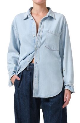 Citizens of Humanity Citizens of Humanity Kayla Oversize Chambray Button-Up Shirt