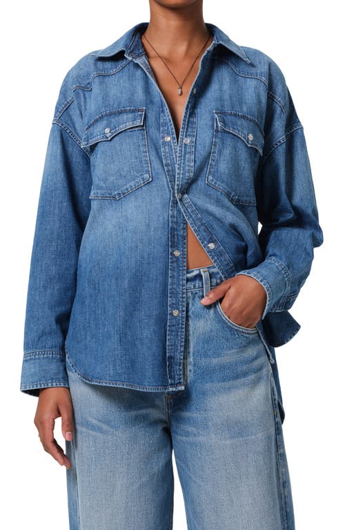 Citizens of Humanity Citizens of Humanity Kayla Western Denim Snap-Up Shirt