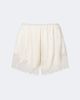 Citizens of Humanity Citizens of Humanity Lace-trimmed satin shorts - 1