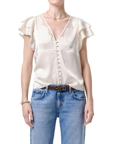 Citizens Of Humanity Citizens of Humanity Lola Flutter Lace Sleeve Top