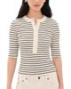 Citizens of Humanity Citizens of Humanity Nali Henley Tee Quartz Stripe - 1