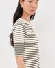 Citizens of Humanity Citizens of Humanity Nali Henley Tee Quartz Stripe - 4
