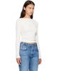 Citizens of Humanity Citizens of Humanity Off-White Waffle Long Sleeve T-shirt - 2