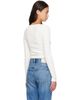 Citizens of Humanity Citizens of Humanity Off-White Waffle Long Sleeve T-shirt - 3