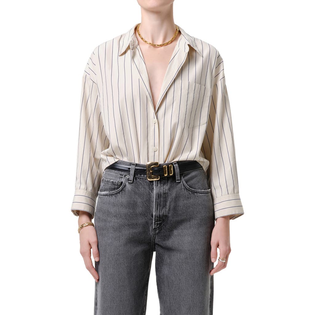Citizens of Humanity Citizens of Humanity Petit Ami Striped Cotton Shirt