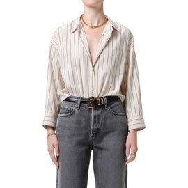 Citizens of Humanity Citizens of Humanity Petit Ami Striped Cotton Shirt
