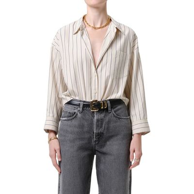 Citizens of Humanity Citizens of Humanity Petit Ami Striped Cotton Shirt