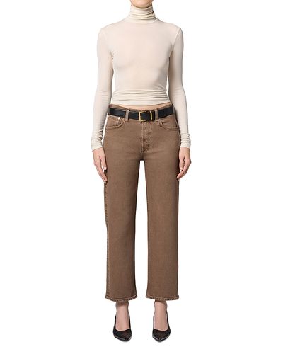 Citizens Of Humanity Citizens of Humanity Petites Palma High Rise Straight Jeans in Cocoa