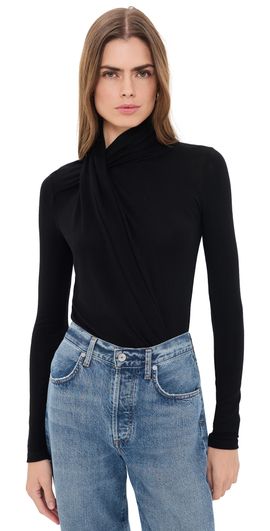 Citizens of Humanity Citizens of Humanity Sculptural Thong Bodysuit Black