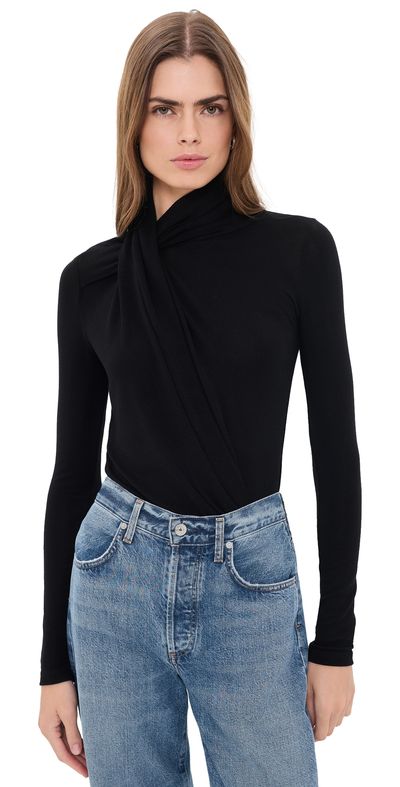 Citizens of Humanity Citizens of Humanity Sculptural Thong Bodysuit Black