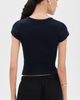 Citizens of Humanity Citizens of Humanity Tabi Short Sleeve Cardigan Navy - 3