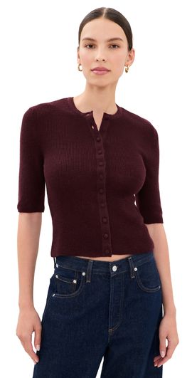 Citizens of Humanity Citizens of Humanity Tabitha Cardigan Sweater Burgundy