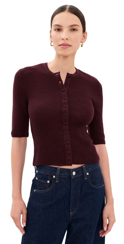 Citizens of Humanity Citizens of Humanity Tabitha Cardigan Sweater Burgundy