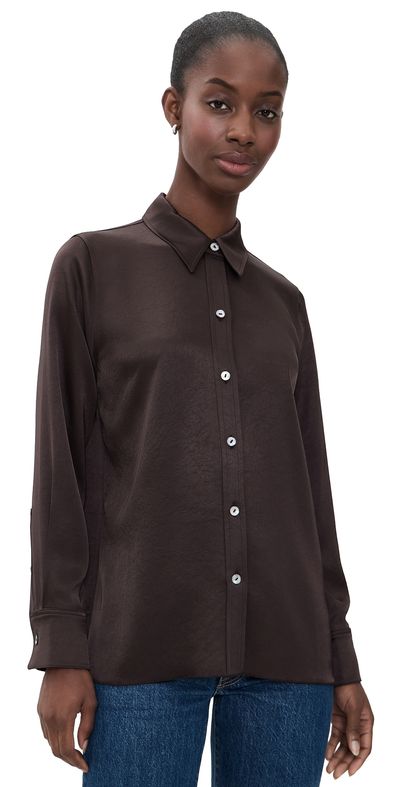 Citizens of Humanity Citizens of Humanity Tullah Button Down Shirt Espresso
