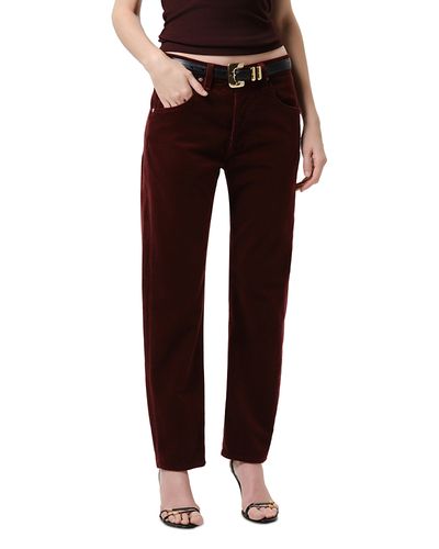 Citizens Of Humanity Citizens of Humanity Winslow Low Rise Corduroy Boyfriend Jeans in Bordeaux