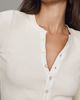 Citizens of Humanity Drea Cotton Waffle Henley Top - 3