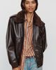 Citizens of Humanity Vintage Leather-Blend Bomber Jacket - 1