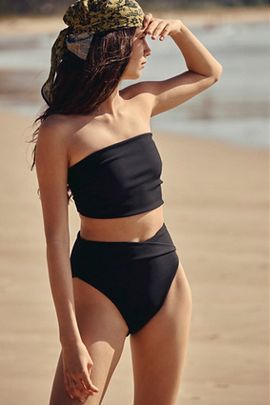 Citrine Swim Citrine Swim Georgette High-Waisted Bikini Bottoms