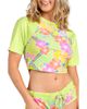 Citrus Citrus Across Short Sleeve Crop Rashguard - 1