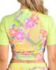 Citrus Citrus Across Short Sleeve Crop Rashguard - 2