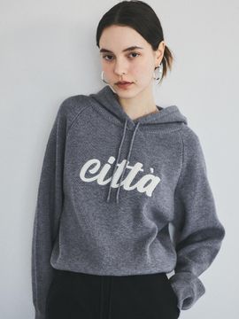 CITTA Citta Logo Basic Knit Hoodie_CTK214(5Color)