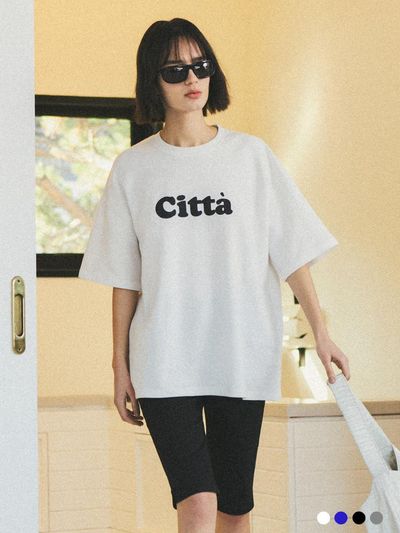 CITTA Citta Signature Logo Oversized Fit T-shirt