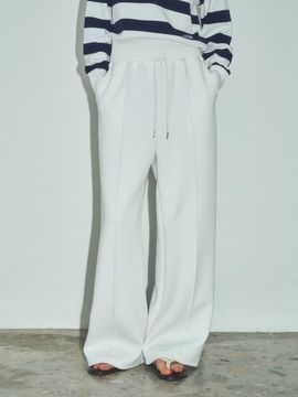 CITTA Every Day Relaxed Wide-Fit Trousers [White] (CTB544)