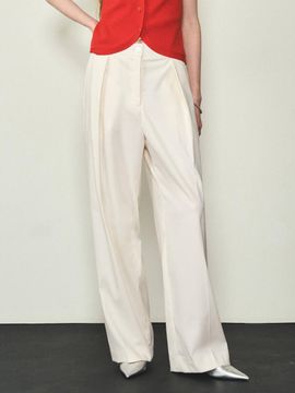 CITTA Linen Single Pleated Slacks