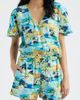 CITY BLUES CITY BLUES Allover Print Faux Wrap Shirt - 1