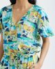 CITY BLUES CITY BLUES Allover Print Faux Wrap Shirt - 4