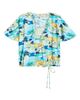 CITY BLUES CITY BLUES Allover Print Faux Wrap Shirt - 5