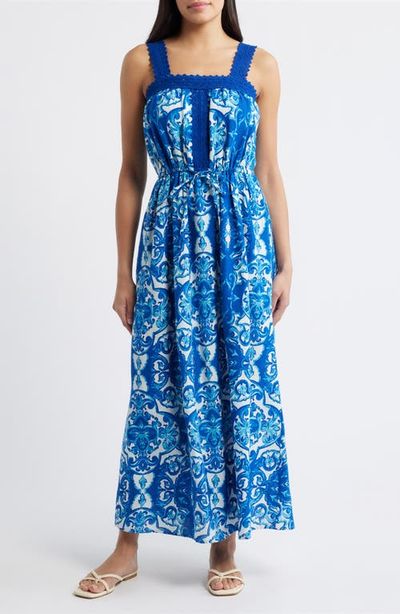 CITY BLUES CITY BLUES Allover Print Sleeveless Maxi Dress