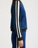 CITY BLUES CITY BLUES Athletic Stripe Denim Bomber Jacket - 3