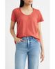 CITY BLUES CITY BLUES Braided Neck Relaxed Fit Cotton T-Shirt - 1